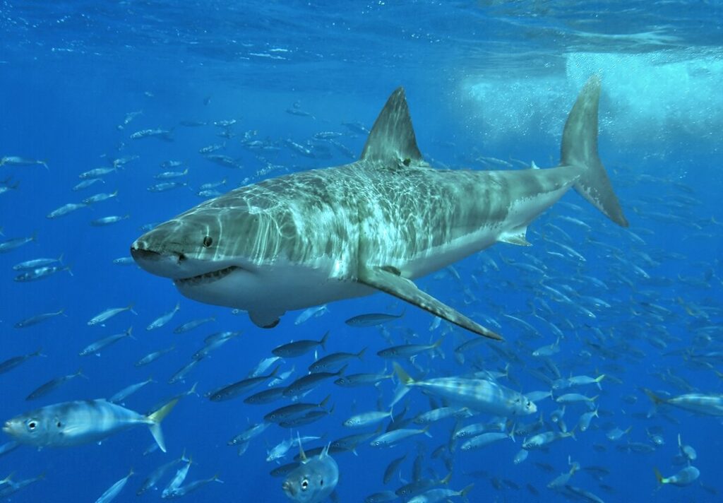 Gefährlicher Weißer Haifisch im Pazifik