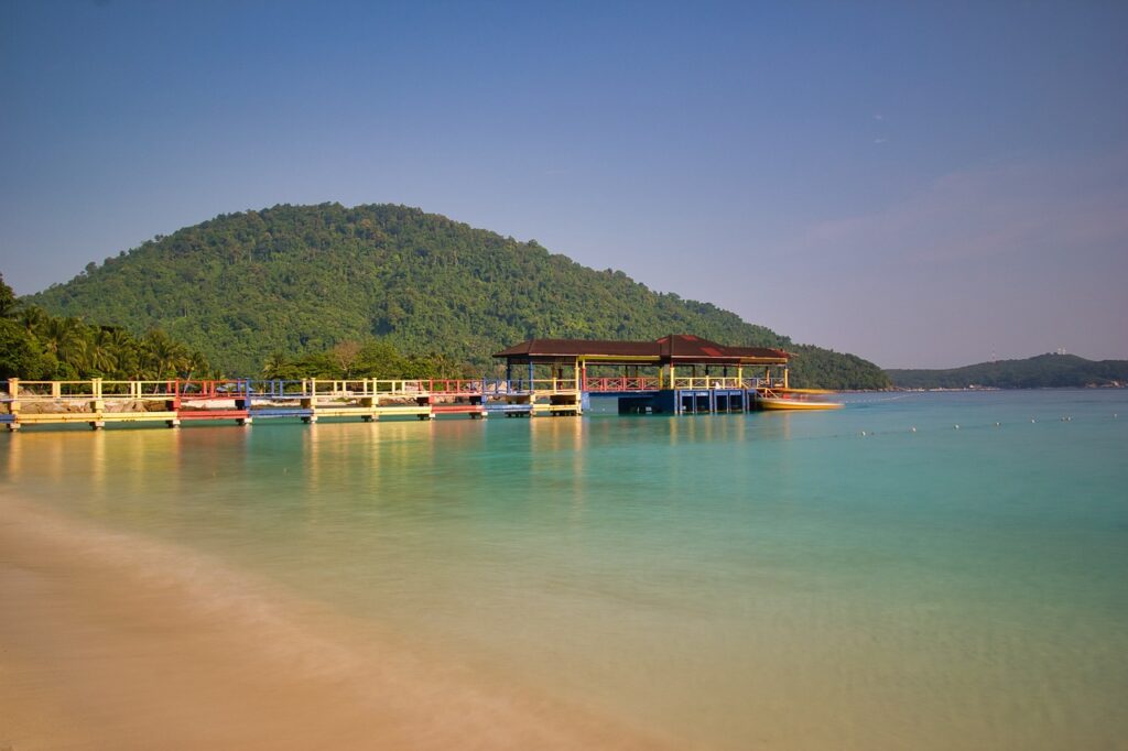 Strand im Tauchgebiet Perhentian Island in Malaysia