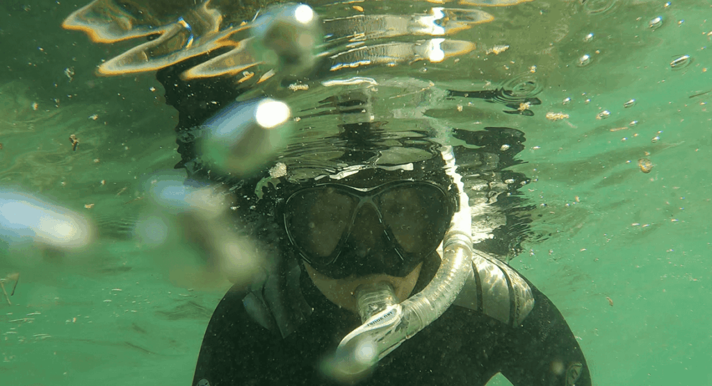 Scubapro Fusion Dry Schnorchel im Test unter Wasser