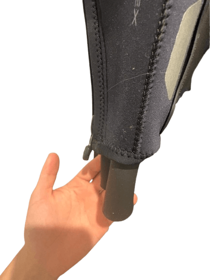 Armmanschette eines langen Neoprenaznugs