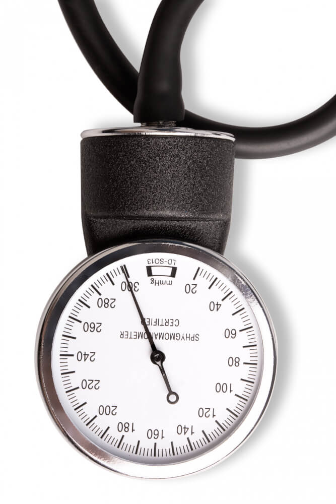 Schwarz Silbener Finimeter mit analogem Zahlenfeld