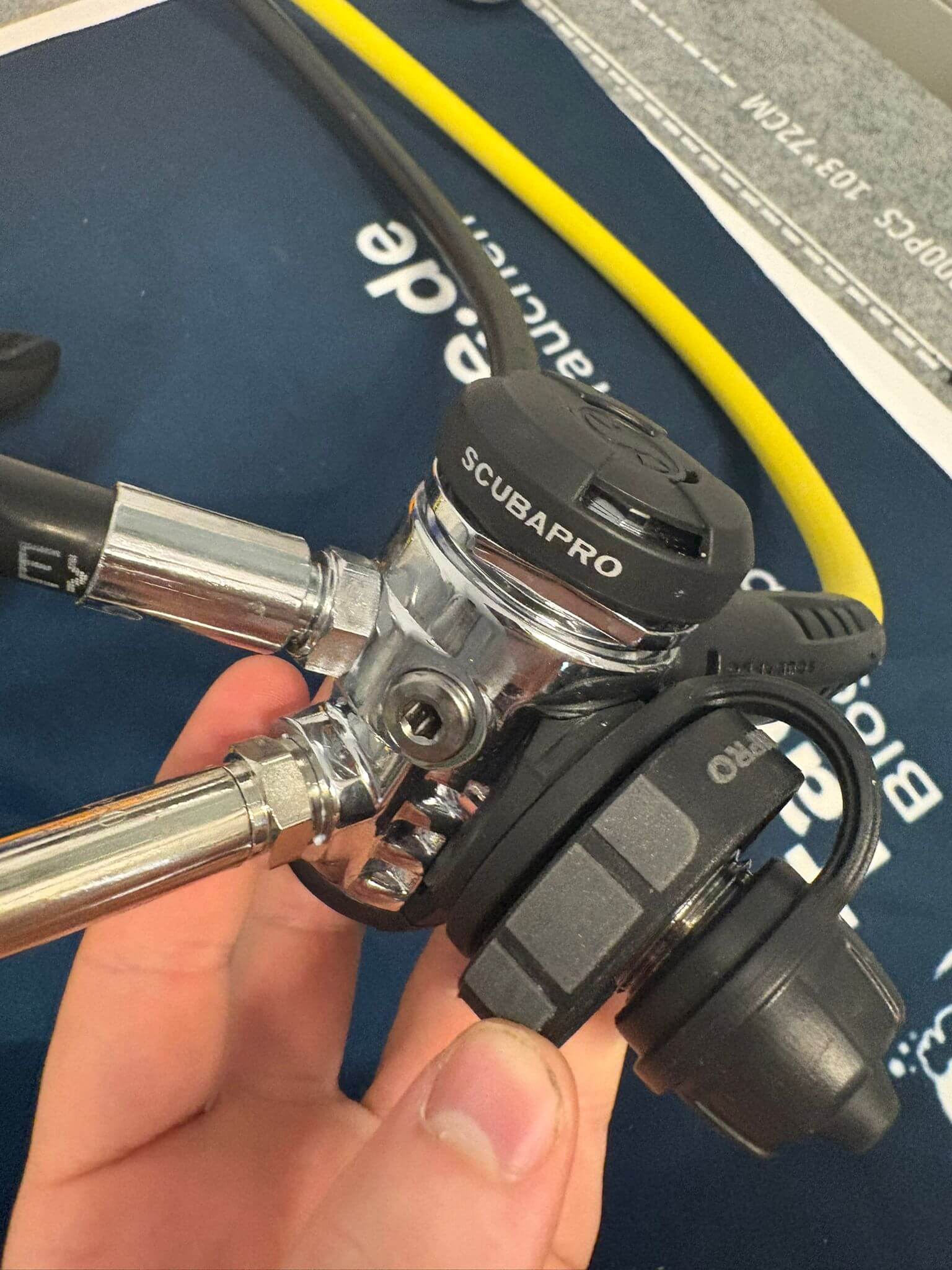 Scubapro MK17 EVO 2 erste Stufe Nahaufnahme seitlich