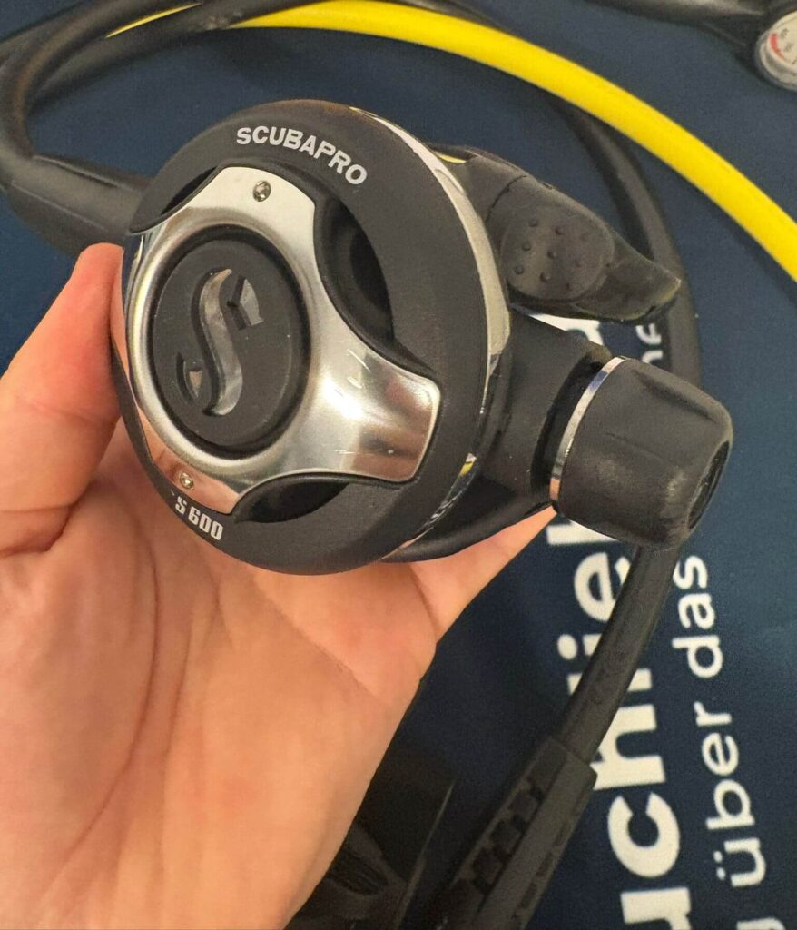 Scubapro S600 zweite Stufe Nahaufnahme