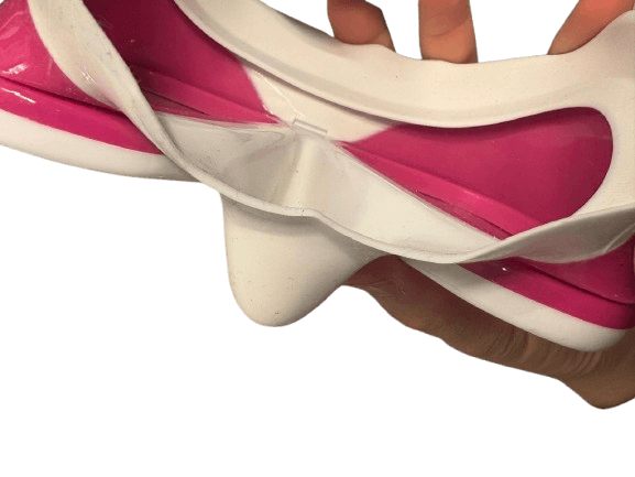 Nahaufnahme von weißem Silikon