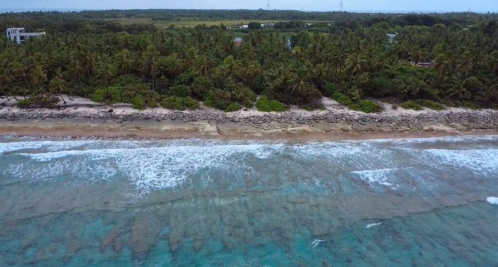 Drohnenaufnahme Küste Fuvahmulah