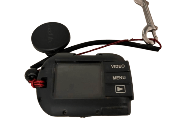 SeaLife Micro 3.0 Unterwasserkamera von Hinten mit Display und Tasten