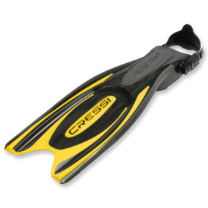 Cressi Tauchflossen Frog Plus mit Fersenband, gelb