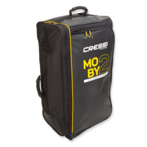 Cressi Moby 2 - robuste und geräumige Rollentasche mit Rucksackgurte, schwarz