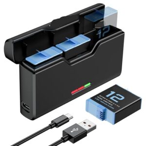 ENEGON Akku-Set f&uuml;r Hero 12, 11, 10, 9 &ndash; 3&times; 1800mAh Akkus