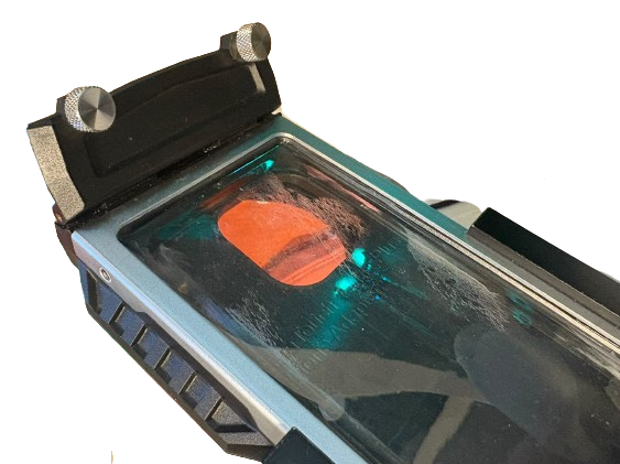 Divevolk Touch Display mit sichtbarer Abnutzung