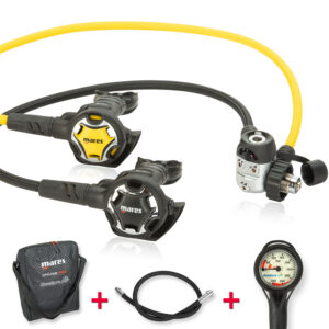 Mares Dual 15X Komfort Sparset - geprüft und montiert - Sonderfarbe chrome